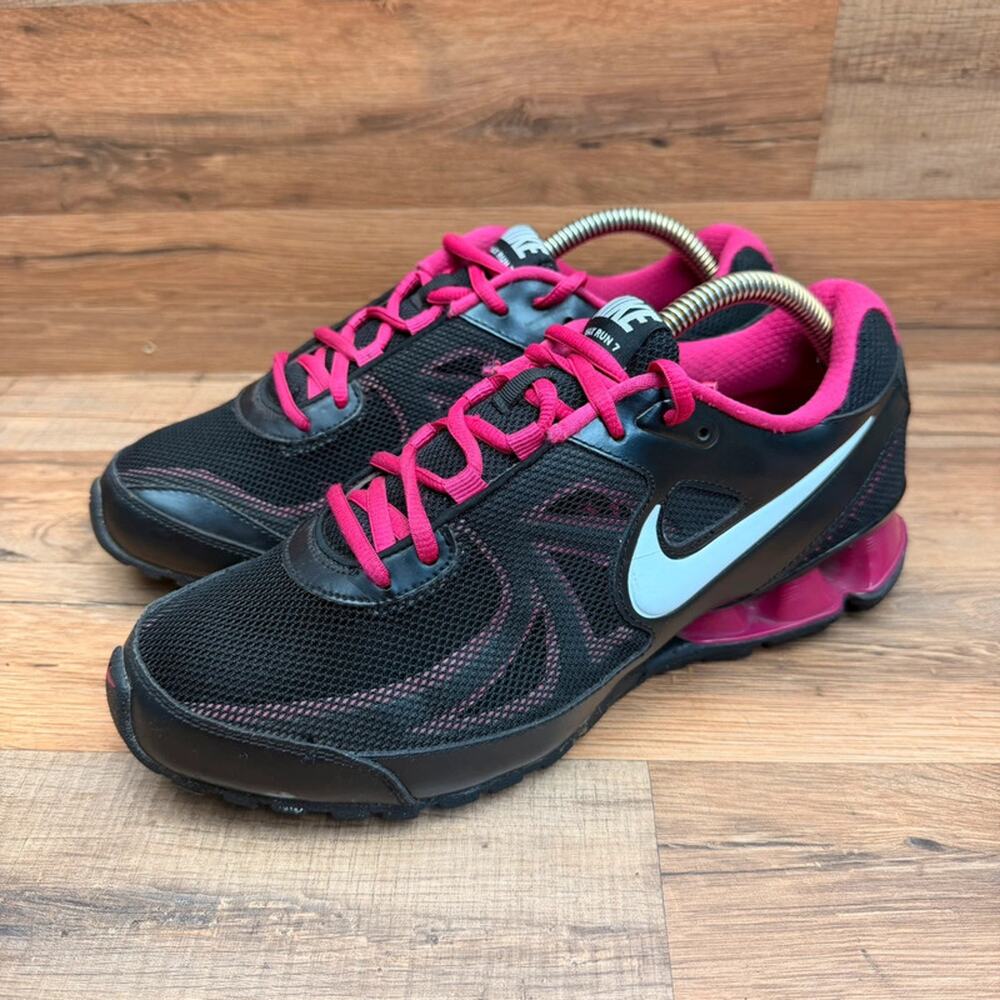 Nike  Reax Run women size 10  Running Sneakers Pink Black Shoes 525755-002
